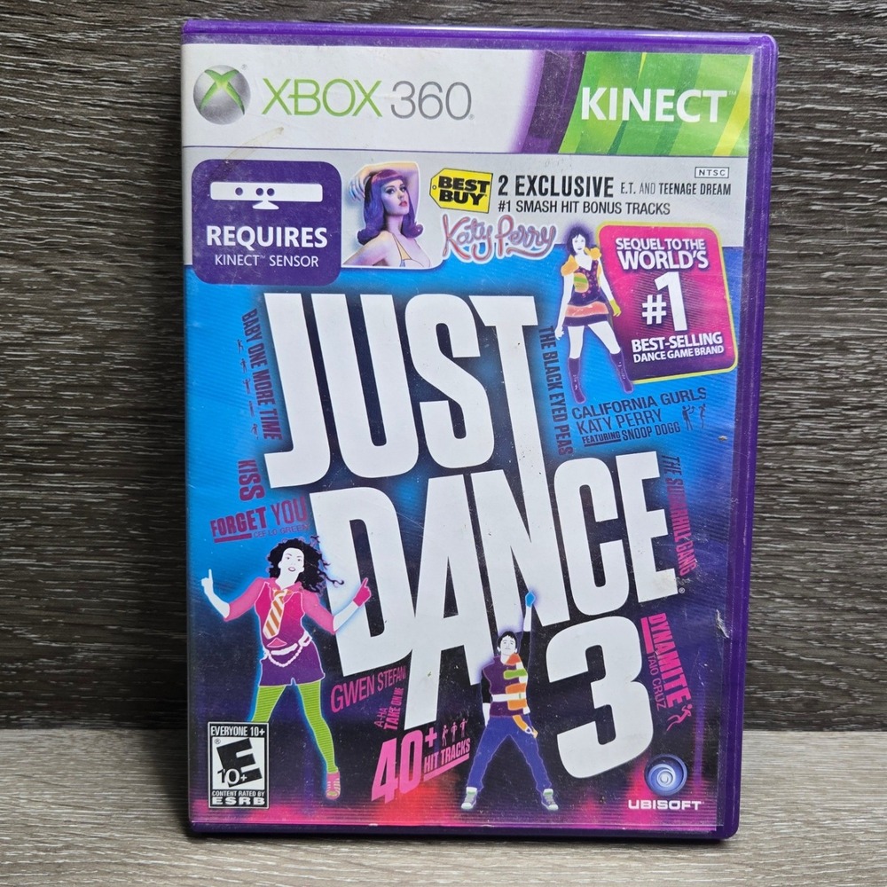 Just Dance 3 Xbox 360 Ubisoft Best Buy Exclusive Katy Perry Tracks Complete